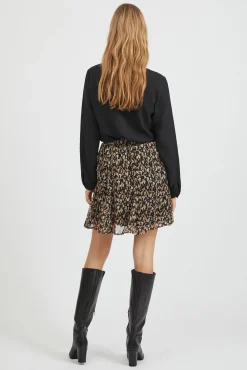 Vila Blusas|Saias-Saia curta estampada Multicolorido