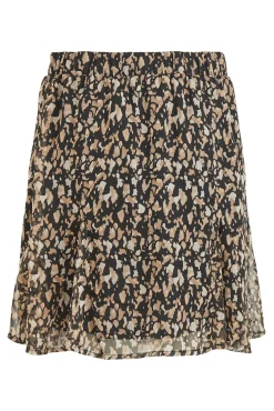 Vila Blusas|Saias-Saia curta estampada Multicolorido