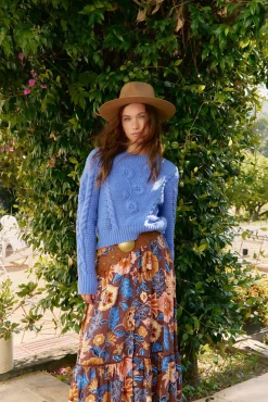 Jaase Saias-Saia Daphne com estampado de terra Multicolorido