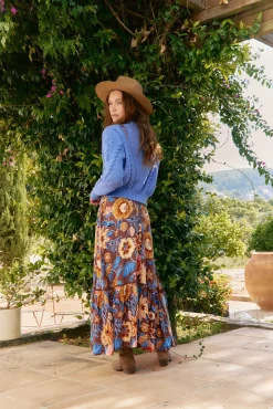 Jaase Saias-Saia Daphne com estampado de terra Multicolorido