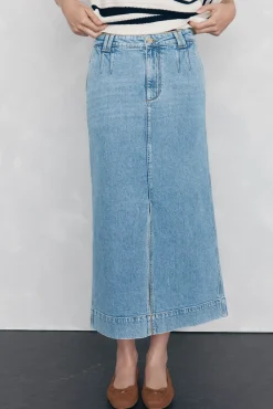 Pedro del Hierro Saias-Saia de ganga Azul