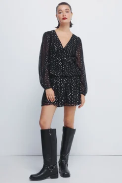 Springfield Saias-Saia de lurex preto