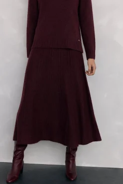 Pedro del Hierro Saias-Saia de malha Bordeaux