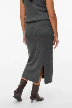 Vero Moda Curve Saias-Saia de malha 7/8 Cinzento