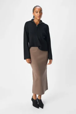 Object Saias-Saia de malha midi Castanho