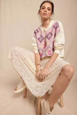 Slowlove Saias-saia de renda Branco