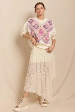 Slowlove Saias-saia de renda Branco