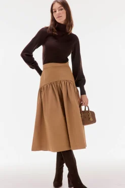 TFP by Tamara Falcó Saias-Saia de saia bufante Beige