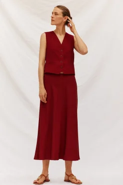 Cortefiel Fatos|Saias-Saia fluida de tencel Granada