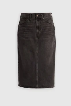 Levi's Saias-Saia jeans Levis® HR com fenda nas costas Preto