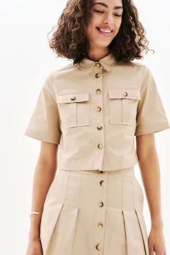 Caroll Saias-Saia linho Tostado