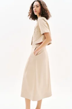 Caroll Saias-Saia linho Tostado