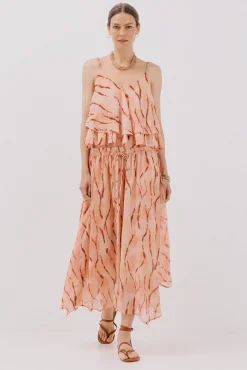 Cortefiel Saias-saia longa com flare Multicolorido