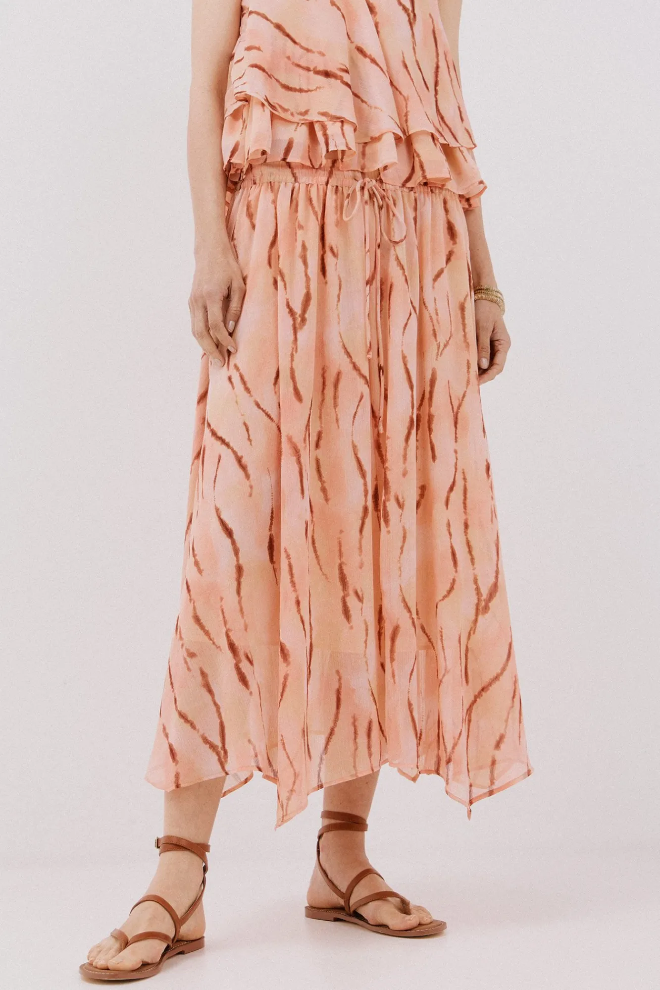 Cortefiel Saias-saia longa com flare Multicolorido