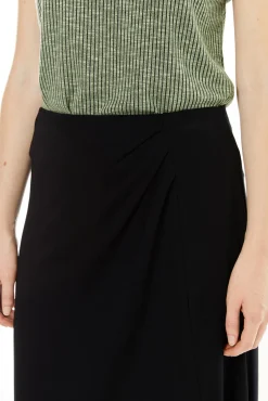 System Action Saias-Saia longa evasê preto