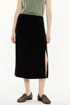 System Action Saias-Saia longa evasê preto