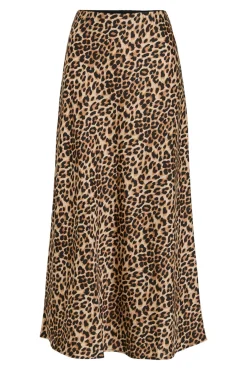 Vila Saias-Saia midi cetim Castanho