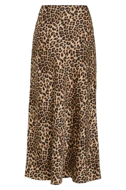 Vila Saias-Saia midi cetim Castanho