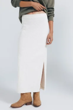 Springfield Saias-Saia midi de crochet branco