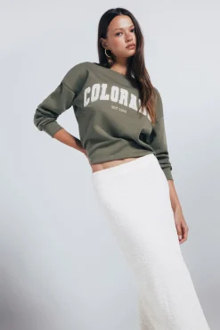 Springfield Saias-Saia midi de crochet branco