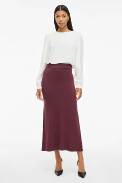 Vila Saias-Saia midi de malha com viscose Granada