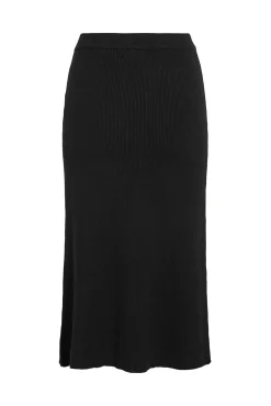 Vila Saias-Saia midi de malha malha Preto