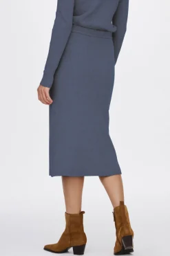 Vila Saias-Saia midi de malha malha Azul