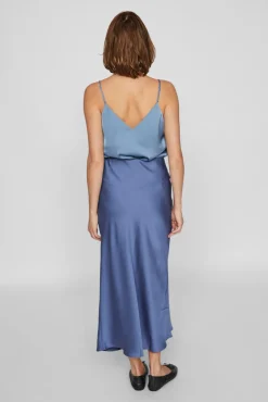 Vila Saias-Saia midi de saia Azul