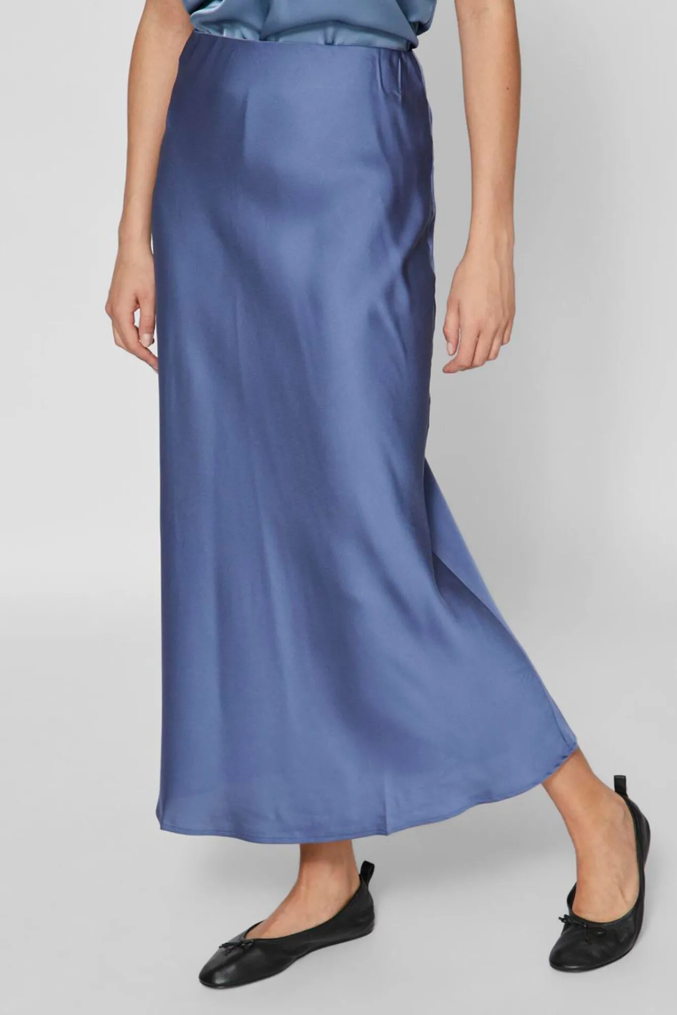 Vila Saias-Saia midi de saia Azul