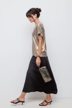 Vila Saias-Saia midi de saia Preto