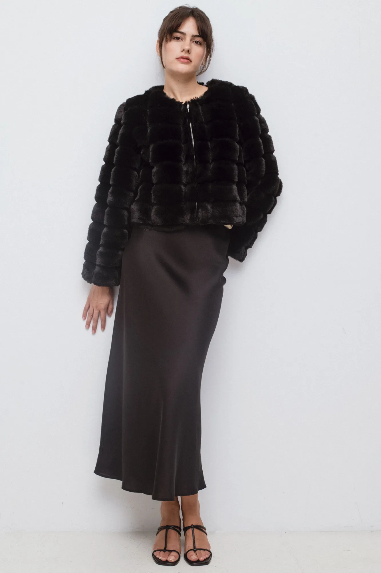 Vila Saias-Saia midi de saia Preto