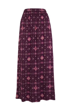 Slowlove Saias-Saia midi estampada Roxo