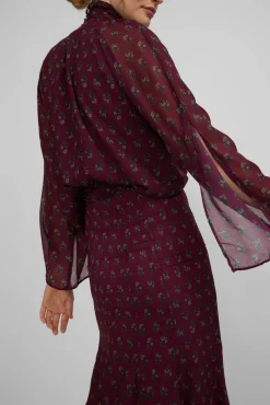 Silbon Saias-Saia midi estampado Granada