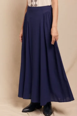 Slowlove Saias-Saia midi evasé Azul