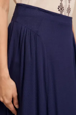 Slowlove Saias-Saia midi evasé Azul