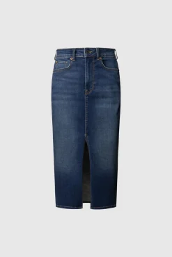 Pepe Jeans Saias-Saia midi jeans slim fit azul