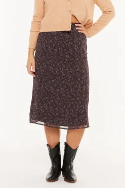 System Action Saias-Saia midi pequena com floral estampado