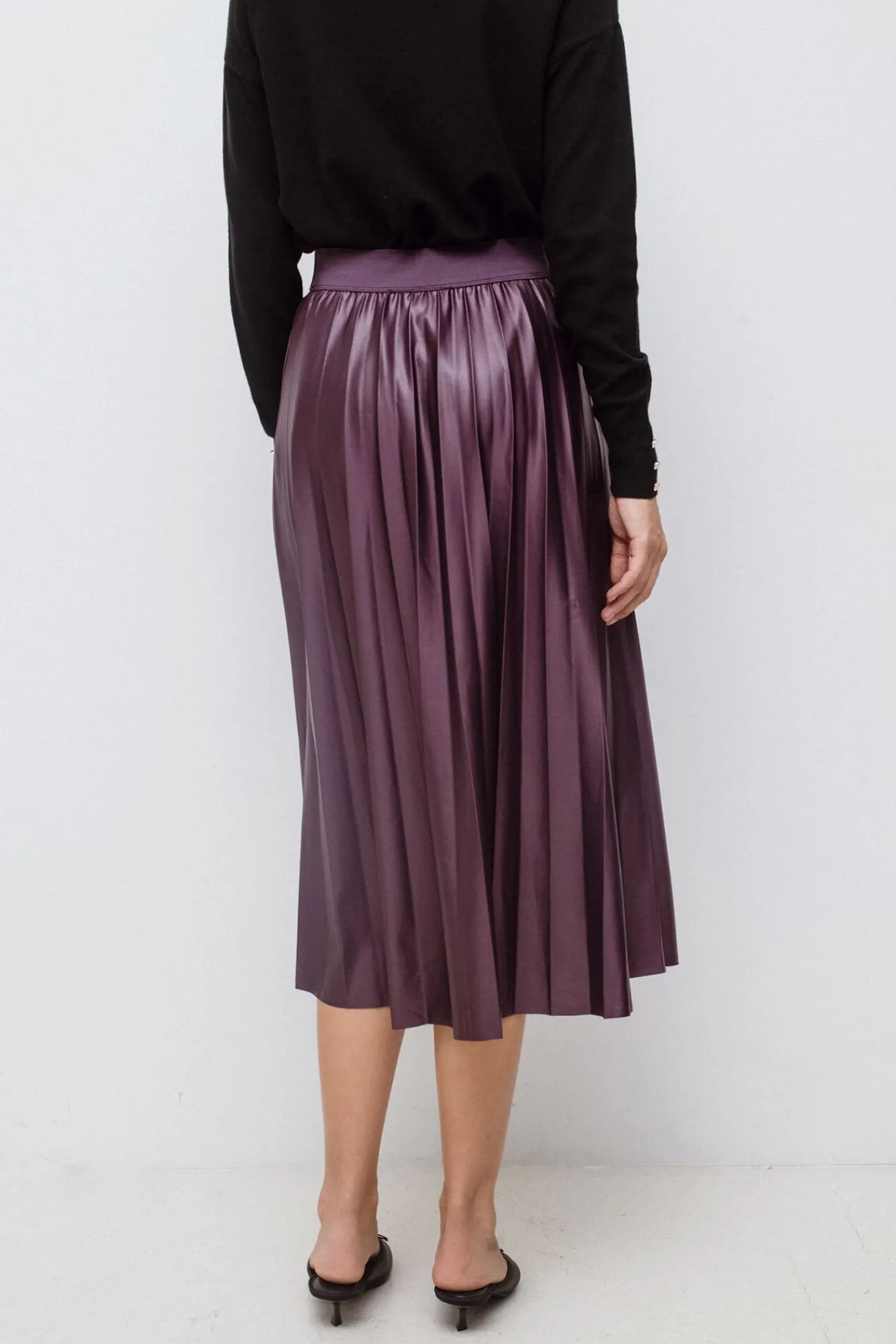 Vila Saias-Saia midi plissada Granada