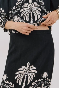 Cortefiel Saias-Saia reta estampada Impress&atilde;o