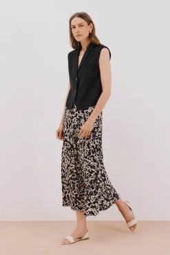 Cortefiel Saias-Saia roda estampada Impress&atilde;o