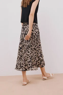 Cortefiel Saias-Saia roda estampada Impress&atilde;o