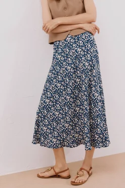 Cortefiel Saias-Saia roda estampada Multicolorido