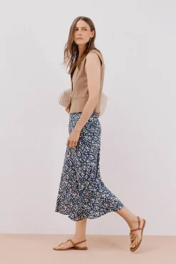 Cortefiel Saias-Saia roda estampada Multicolorido