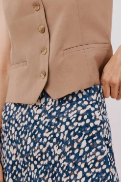 Cortefiel Saias-Saia roda estampada Multicolorido