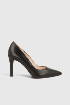 Lodi Saltos|Calçado De Couro-Salão básico em pele lisa Preto