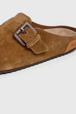 Pepe Jeans Calçado De Couro-Sandália Corby Clog Feminina cru