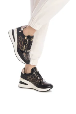 XTI Saltos|Sneakers-Sapatilha de mulher antiderrapante Preto