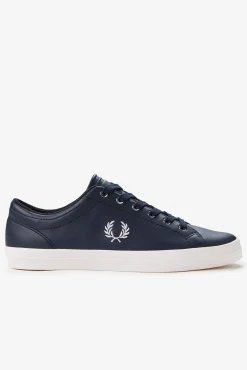 Fred Perry Sneakers-Sapatilhas Baseline pele Azul