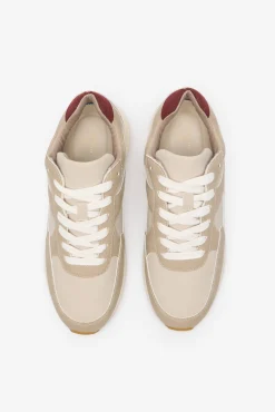 Cortefiel Sneakers-Sapatilhas de plataforma Ecru