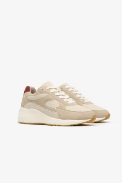 Cortefiel Sneakers-Sapatilhas de plataforma Ecru